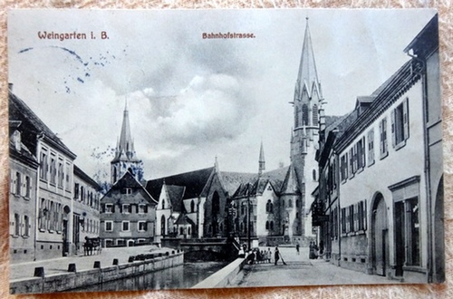   Ansichtskarte AK Weingarten (Bahnhofstraße) 