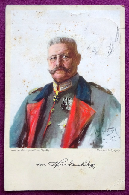 Vogel, Hugo  Ansichtskarte AK Hindenburg, nach dem Leben gemalt von Hugo Vogel 