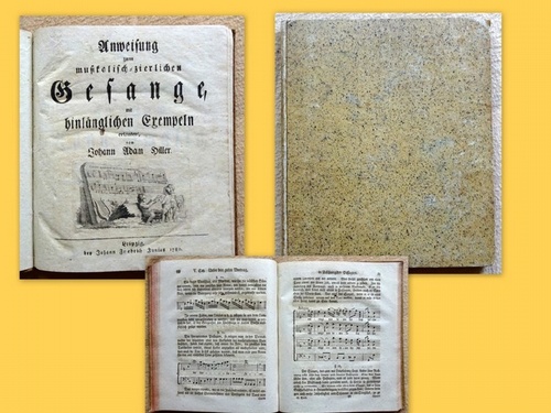 Hiller, Johann Adam  Anweisung zum musikalisch-zierlichen Gesange, mit hinlänglichen Exempeln erläutert 