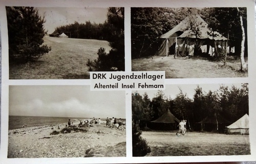   Ansichtskarte AK DRK Jugendzeltlager Altenteil Insel Fehmarn 
