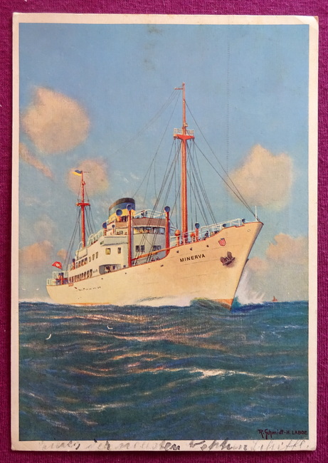   Ansichtskarte AK Dampfer "Minerva" 