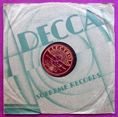 Jack Harris und sein Orchester  I Double Dare You / It's A Long Way To Your Heart (Schellack-Platte (10", 78 RPM) 