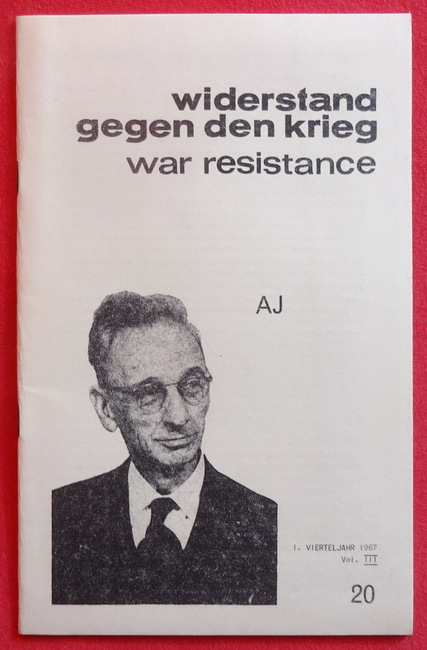 WRI und Devi (Red.) Prasad  WAR Resistance 1. Vierteljahr 1967 Vol. III (Widerstand gegen den Krieg) 