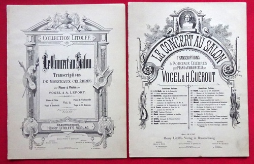 diverse  Le Concert au Salon Vol. 3 (31-45 + 46-60) (Transcriptions de Morceaux Celebres pour Piano & Violon par Vogel & A. Lefort) 