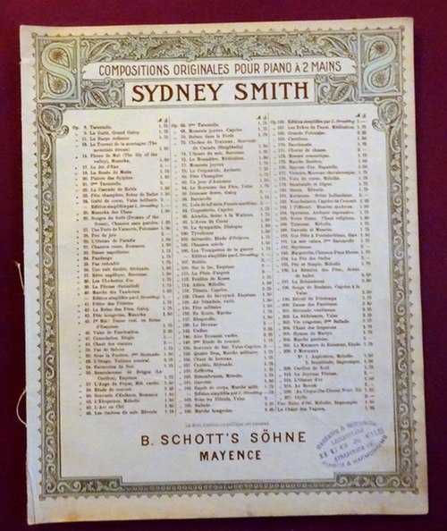 Smith, Sydney  Une Nuit Etoilee (Serenade Op. 36) 
