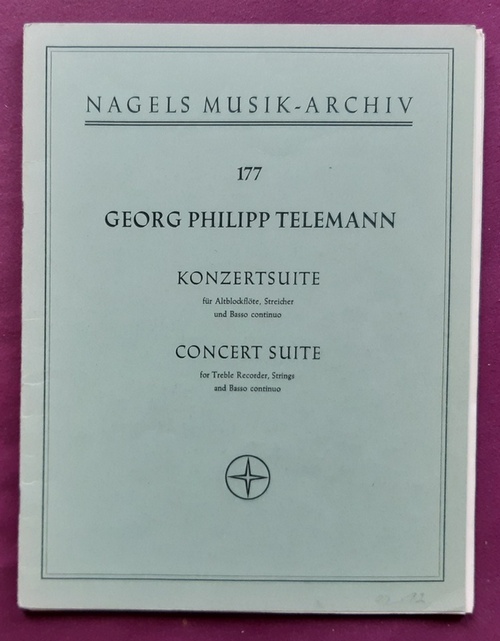 Telemann, Georg Philipp  Konzertsuite für Altblockflöte, Streicher und Basso Continuo 