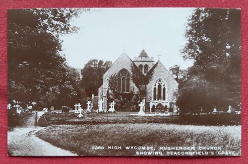   Ansichtskarte AK High Wycombe, Hughender Church. Showing Beaconsfield's Grave 