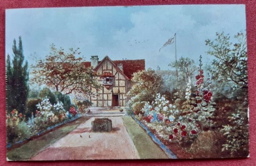 Quatremain, W.W.  Ansichtskarte AK Shakespeare's Garden. Stratford-on-Avon (Künstlerpostkarte nach W.W. Quatremain) 