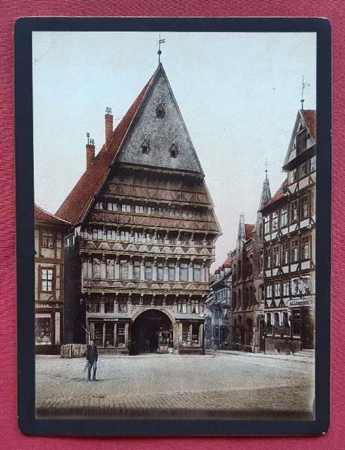   Originalfotografie (Photochromdruck) Hildesheim. Knochenhauer Amthaus (Nummer 9414 P.Z.) 