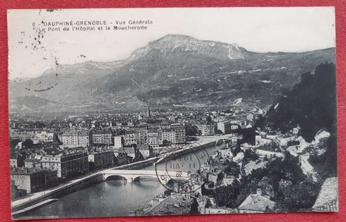   Ansichtskarte AK Dauphine-Grenoble. Vue Generale Le Pont de l`Hopital et le Moucherotte 
