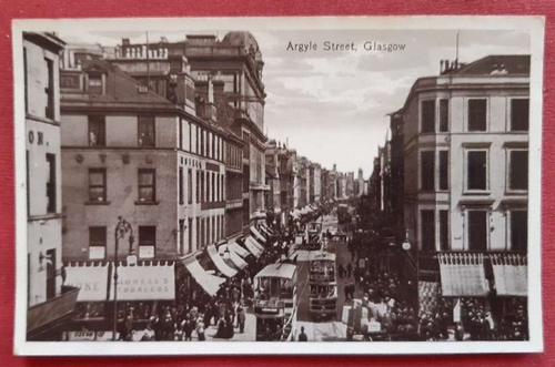   Ansichtskarte AK Glasgow. Argyle Street 