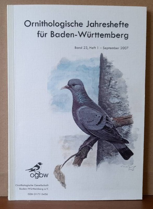 Einstein, Jost; Jochen Hölzinger und Gerhard Knötzsch  Ornithologische Jahreshefte für Baden-Württemberg Band 23, Heft 1 September 2007 