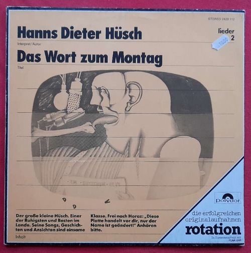 Hüsch, Hanns Dieter  Das Wort zum Montag LP 33 U/min 
