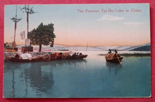   Ansichtskarte AK The Famous Tai-Ho Lake in China (Taihu) (in Farbe) 