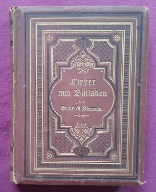 Vierordt, Heinrich  Lieder und Balladen 