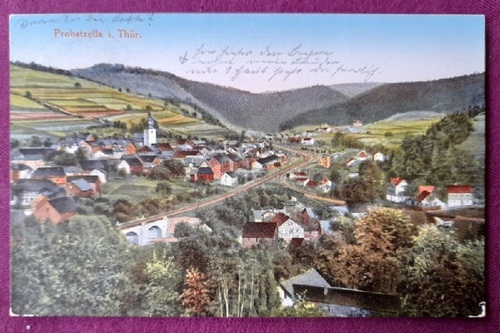   AK Ansichtskarte Probstzella in Thüringen (schöner Stempel "Saalfeld, Stadt der Feengrotten") 