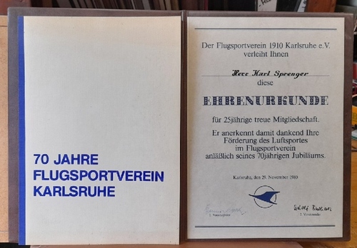   70 Jahre Flugsportverein 1910 Karlsruhe e.V. 