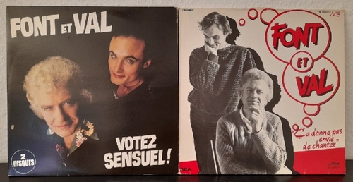 Font e Val  Votez Sensuel ! (1981)+ Ca donne pas envie de chanter (1984) 2 + 2LP 33 U/min. 