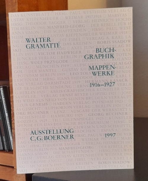 Gramatte, Walter  Buch-Graphik. Mappenwerke. 1916 - 1927 (mit Preisliste. Ausstellung C.G. Boerner 1997) 