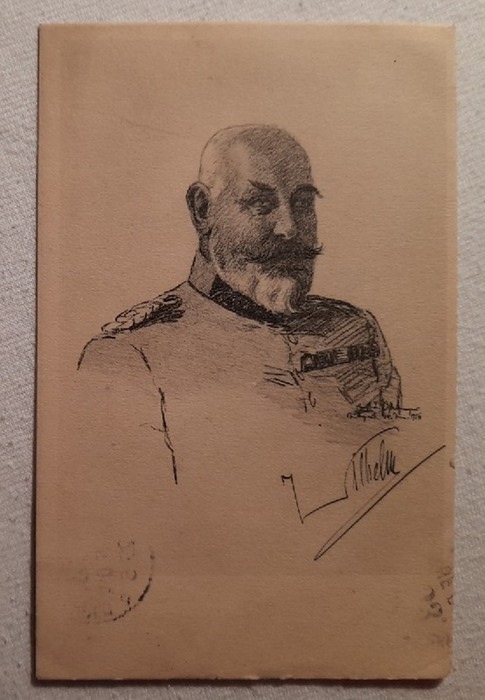   AK Wilhelm II. König von Württemberg (Feldpost mit Stempeln "S.B. L.-J.R. 124 5. Komp. und K.D. Feld-Postexped. 33. Inf.Div 29 5" 