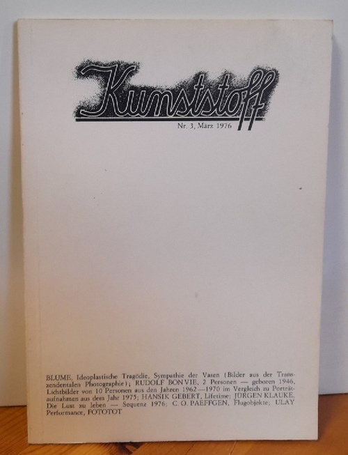 Bonvie, Rudolf und Jürgen Klauke  Kunststoff Nr. 3 März 1976 