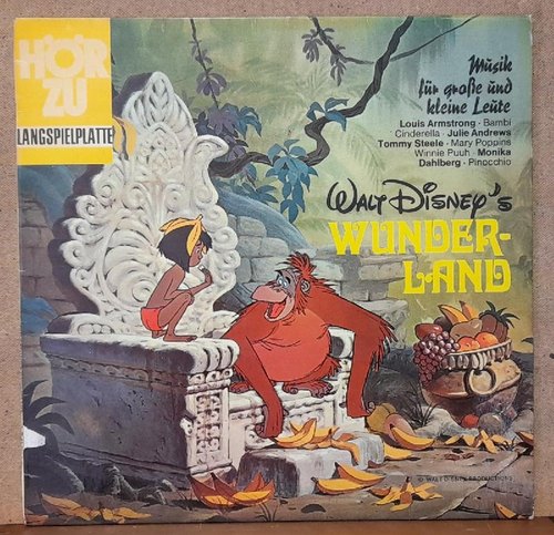 Disney, Walt  Walt Disney's Wunderland LP 33 U/min. 
