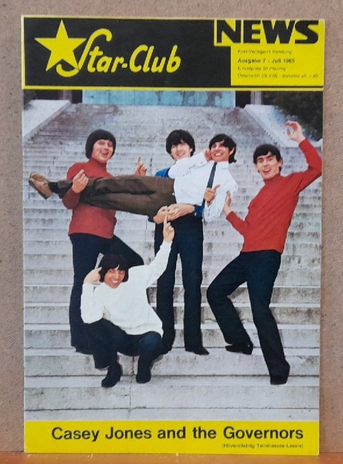 Casey Jones, and the Governors  STAR-CLUB News - Ausgabe 7 / Juli 1965 (Clubzeitschrift vom Star-Club Hamburg St. Pauli, Große Freiheit 39) 