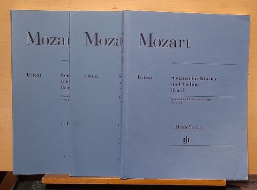 Mozart, Wolfgang Amadeus  Sonaten für Klavier und Violine / Sonatas for Piano and Violin Volume I, II, III. Wiener Urtext Edition 