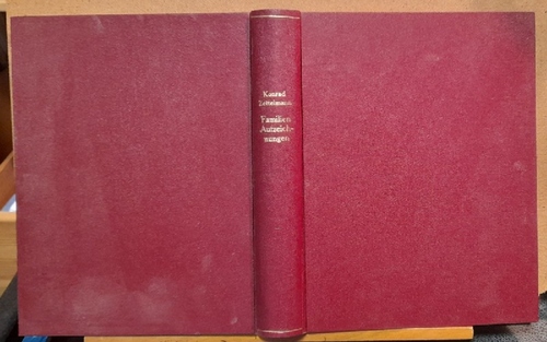 Zitelmann, Ernst Otto Konrad (Pseud Konrad Telmans)  Einige Aufzeichnungen über unsere Familie und meinen Lebensgang (geschrieben im Jahre 1872) 