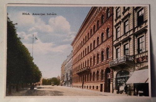   Ansichtskarte AK Riga. Aspazijas bulvars 