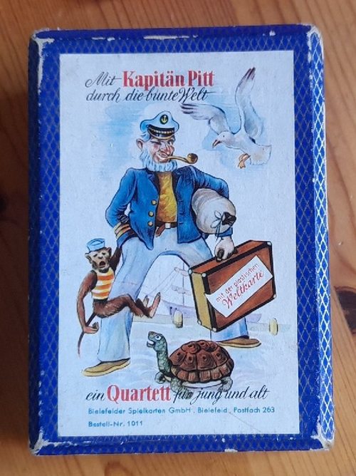   Quartett - Mit Kapitän Pitt durch die bunte Welt (richtig zusammengelegt ergeben die Karte eine Weltkarte) 
