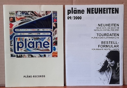 Pläne Records  Katalog Pläne Records + pläne Neuheiten 09/2000 