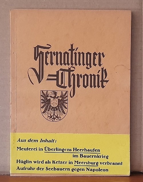 ohne, Autor  Sernatinger Chronik - Aus der Heimatgeschichte von Ludwigshafen am Bodensee 