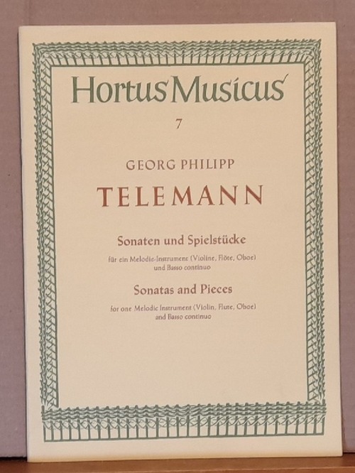 Telemann, Georg Philipp  Sonaten und Spielstücke für ein Melodie-Instrument (Violine/Flöte/Oboe) und Basso Continuo "Der getreue Musikmeister" (Hg. Dietz Degen) 
