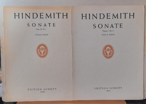 Hindemith, Paul  Sonaten für Bratsche allein (Viola Solo) Opus 11 Nr. 5 + Opus 25 Nr. 1 