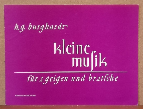 Burghardt, Hans-Georg  Kleine Musik für zwei Geigen und Bratsche op. 81 
