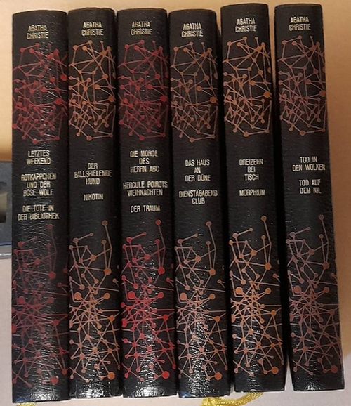 Christie, Agatha  6 Bände der Kriminalromane bei Editions Rencontre Band 7, 8, 9, 10, 12, 14 von 24 erschienen Bänden 