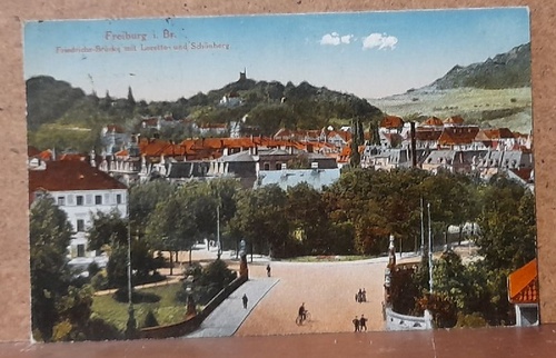   Ansichtskarte AK Freiburg. Friedrichs-Brücke mit Loretto und Schönberg 