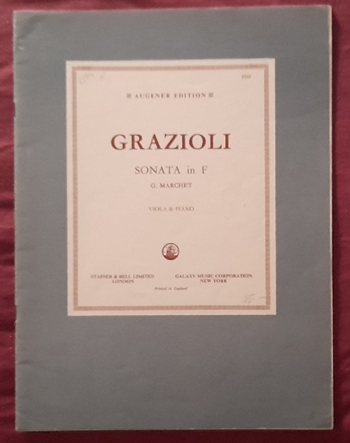 Grazioli, Giovanni Battista  Sonata in F (G. Marchet, Viola & Piano) 