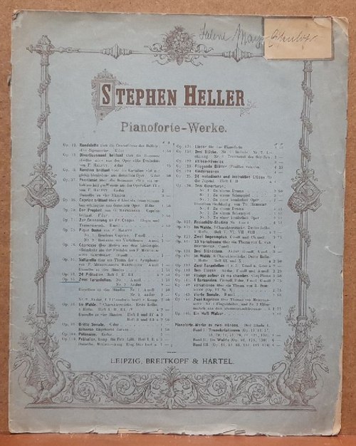 Heller, Stephen  Deux Tarentelles (Zwei Tarantellen) pour le Piano, Op. 85, No. 2 As dur 