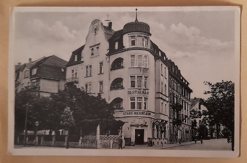   Ansichtskarte AK Freiburg Restaurant Stadt Heidelberg (Bes. Martin, vor dem 2. Kriege) 