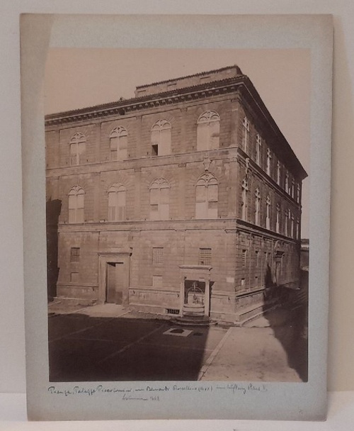   Orig. Fotografie PIENZA Palazzo Piccolomini (Bernardo Rossellino, im Auftrag Pius II. 1462) 