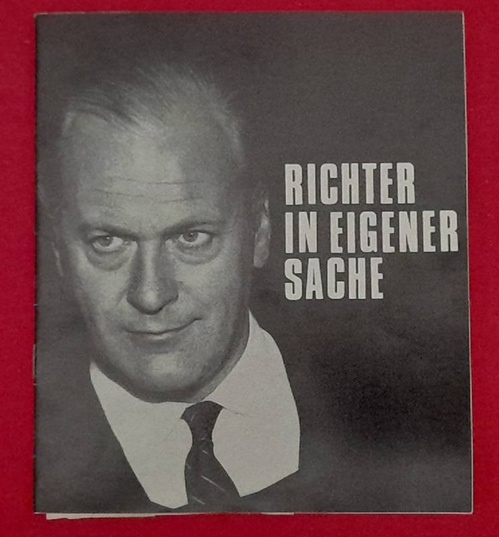 Osborne, John; Ulrich (Inszen.) Erfurth und Günther (Übs.) Penzoldt  Programm / Programmheft "Richter in eigener Sache" (hs. 18.5. - 31.5. 1967) 