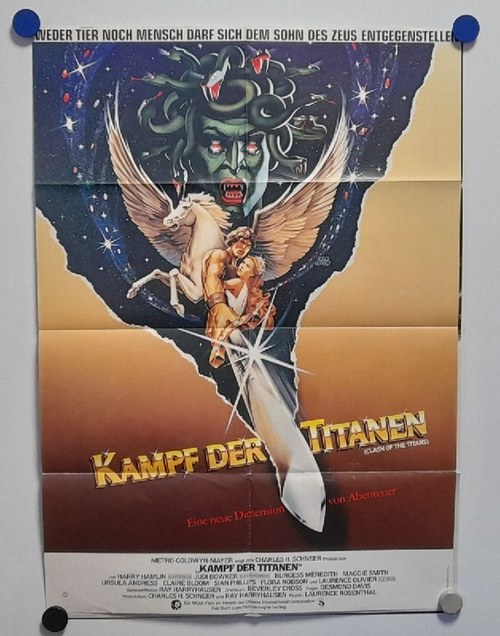 Hamlin, Harry  Orig.-Filmplakat Kampf der Titanen Harry Hamlin, Ursula Andress...) 