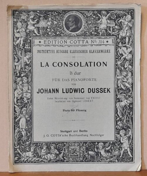 Dussek, J.L. (Johann Ludwig auch Ladislaus); Immanuel (Mitw.) von Faisst und Sigmund (Bearb.) Lebert  No. 5 La Consolatuon B dur für das Pianoforte / B flat major 