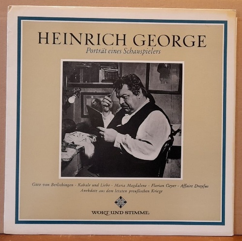 George, Heinrich  Porträt eines Schauspielers LP 33UpM 