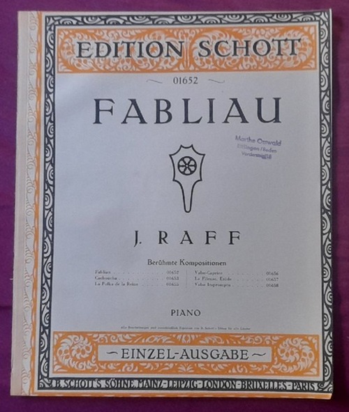 Raff, J. (Joachim)  Fabliau Op. 75 No. 2 