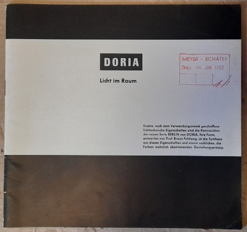 DORIA  Werbebroschüre der Firma DORIA "Licht im Raum" 