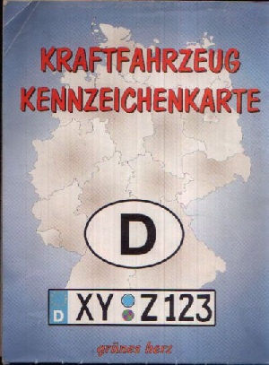 Redaktion des grünes herz Verlag:  Kraftfahrzeuge Kennzeichenkarte 