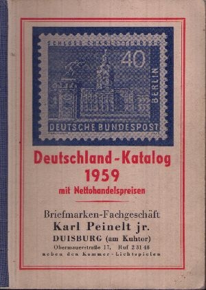 Wrona, Robert:  Deutschland Katalog  1959 mit Netto-Verkaufspreisen 